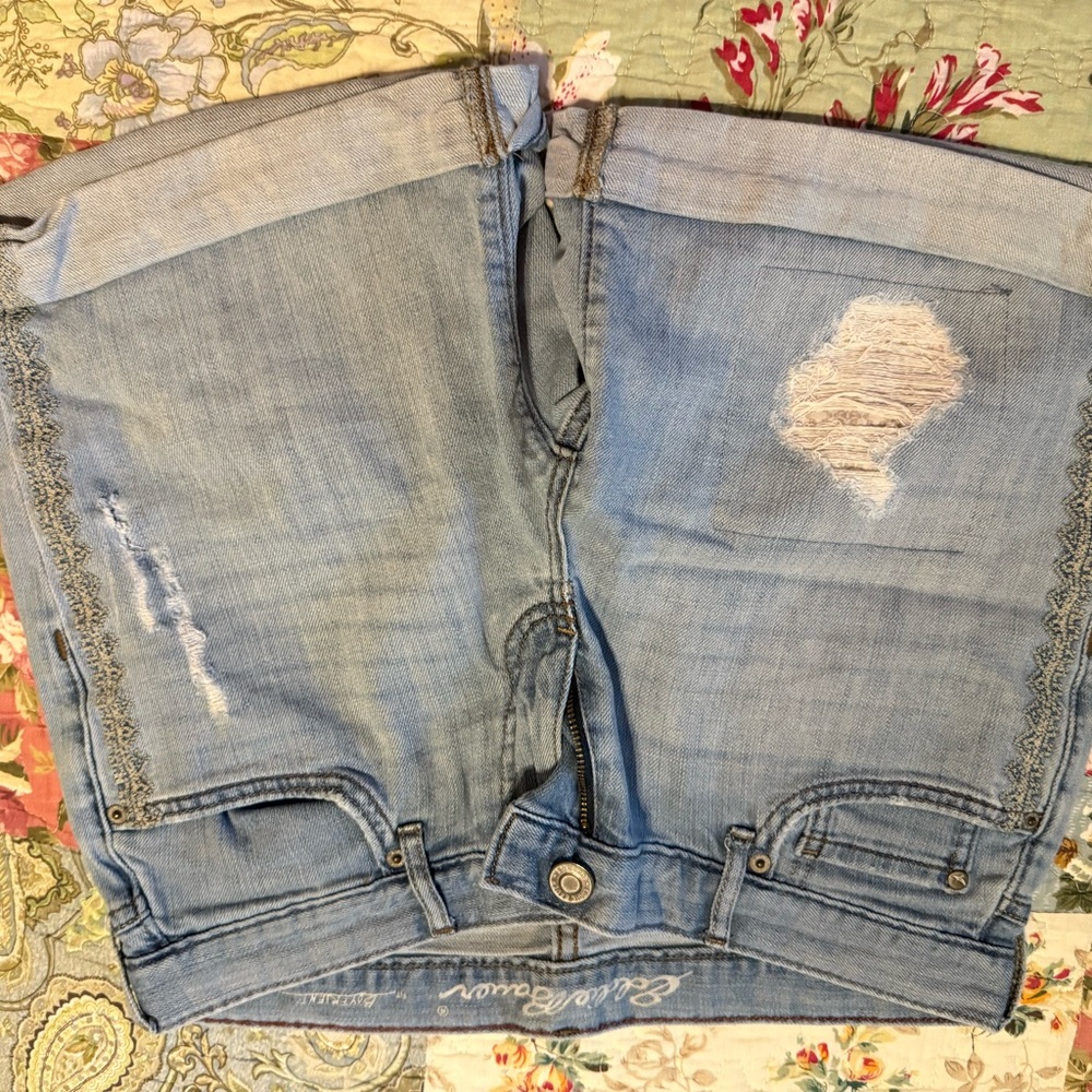 Women's Blue Denim Shorts